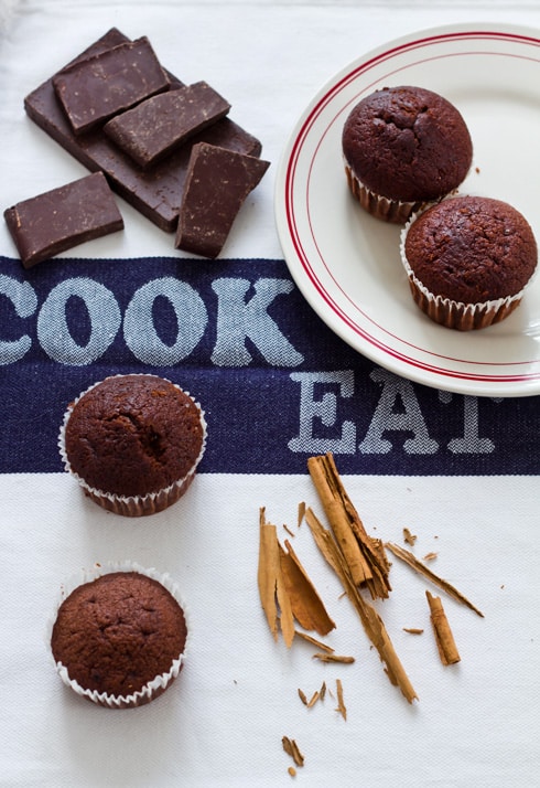 chocolate and cinnamon cupcakes