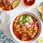 Pin of pozole rojo de puerco.