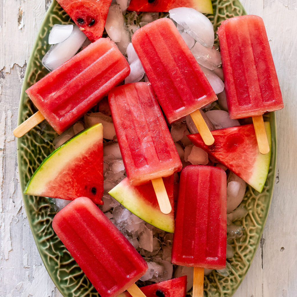 Watermelon Paletas, aka paletas de sandia.