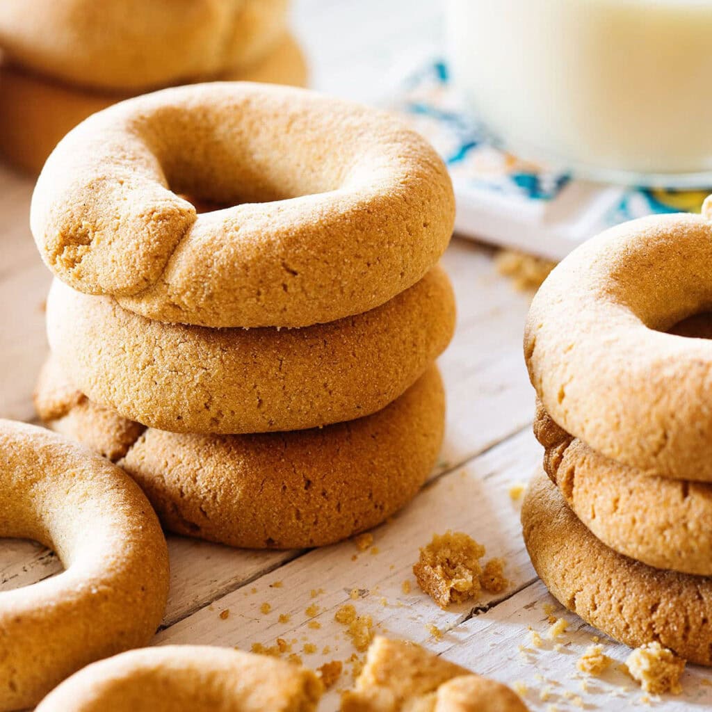 Sonoran corn cookies Coricos. Traditional recipe.