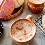 Chocolate caliente, also known as hot Mexican chocolate drink.